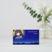 月があなたの顔写真になる VISITEKAARTJE (Staand voorkant)