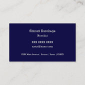 月があなたの顔写真になる VISITEKAARTJE (Achterkant)