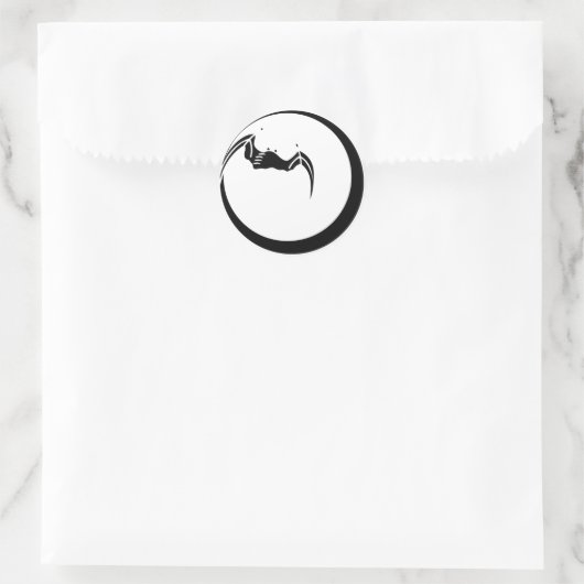 月に蝙蝠 RONDE STICKER (Tas)