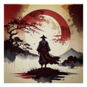 月下の侍 – Samurai Beneath the Crimson Moon Perfect Poster (Voorkant)