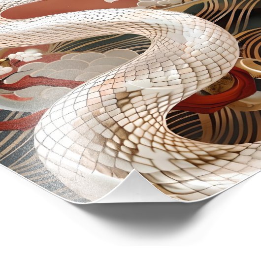 月夜の守護蛇 FOTO AFDRUK (Hoek)