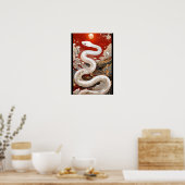月夜の守護蛇／Moonlit Guardian Snake Poster (Keuken)