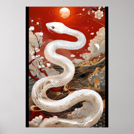 月夜の守護蛇/Moonlit Guardian Snake Poster