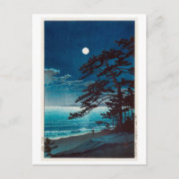 月 の 海 岸, 川宮 bij Ninomiya Beach, Hasui Kawase
