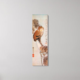 月 夜 ず く,  mono, oranje oranje, hiroshige, ukiyo-e canvas afdruk
