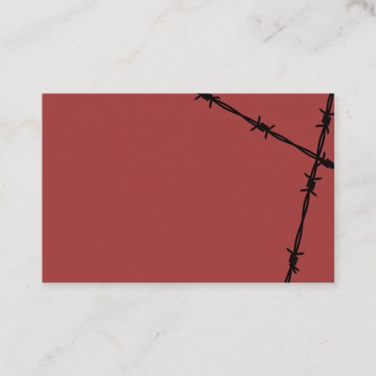 有刺鉄線 名刺 VISITEKAARTJE (Voorkant)