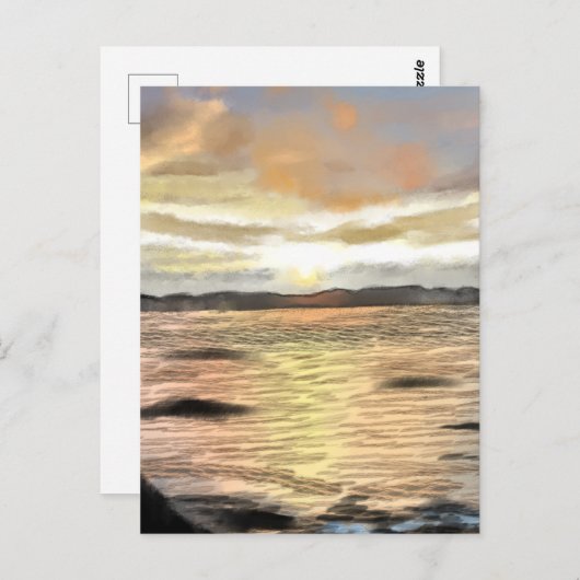 朝焼けの海 BRIEFKAART (Voorkant / Achterkant)