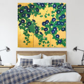 朝 顔 (部 分), 其 一 Morning glory (detail), Kiitsu Canvas Afdruk (Insitu (Slaapkamer))