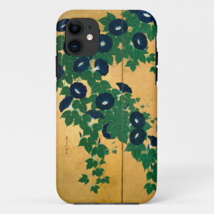 朝 顔 (部 分), 其 一 Morning glory (detail), Kiitsu iPhone 11 Hoesje