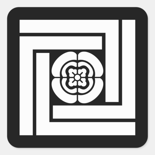 木谷吉次郎 VIERKANTE STICKER (Voorkant)