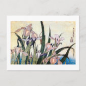 杜 若 ぎ, り, と Iris en Grasshopper, Hokuskuskusり, き I Briefkaart (Voorkant)