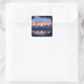東京の夕暮れの風景　ステッカー VIERKANTE STICKER (Tas)