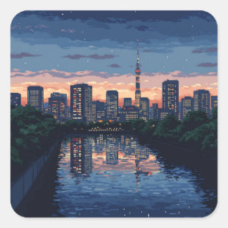 東京の夜景ステッカー VIERKANTE STICKER