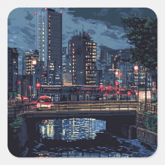 東京の夜景 ステッカー VIERKANTE STICKER
