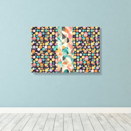 東京・銀座の光と賑わいを表現した抽象画 CANVAS AFDRUK (Insitu (Houten vloer))