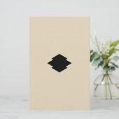 松皮菱 BRIEFPAPIER (Staand voorkant)