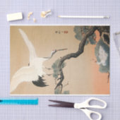 松 に 鶴, 古 Crane op Pine Tree, Koson, Ukiyo-e Tissuepapier (Craft)