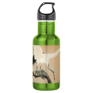 松 に 鶴, 古 Crane op Pine Tree, Koson, Ukiyo-e Waterfles