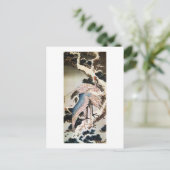 松 鶴, 北 kranen op de Pine Tree, Hokusai, Ukiyo-e Briefkaart (Staand voorkant)