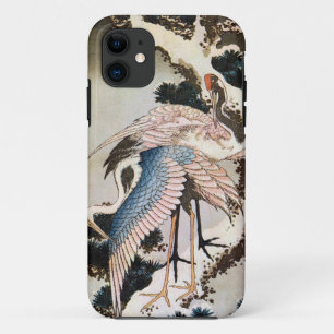 松 鶴, 北 kranen op de Pine Tree, Hokusai, Ukiyo-e Case-Mate iPhone Case