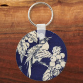 枇 杷 鳥, 広 重 Bird and Loquat, Hiroshige, Ukiyo-e Sleutelhanger (Voorkant)