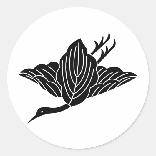 柏鶴 RONDE STICKER (Voorkant)