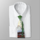 柳 と 士, 広 Willow en Mt Fuji, Hiroshige, Ukiyo-e Stropdas (Gebonden)