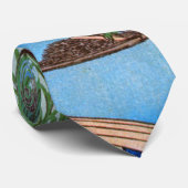 柳 と 士, 広 Willow en Mt Fuji, Hiroshige, Ukiyo-e Stropdas (Opgerold)