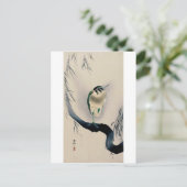 柳 タ リ, 古 Noord-邨 op Willow tak Koson Briefkaart (Staand voorkant)