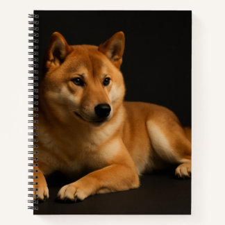 柴犬ポートレート Shiba Inu Art Spiral Notebook – Lined Notitieboek