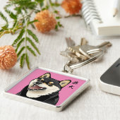 柴 犬 Shiba Inu Kanji Sleutelhanger (Zijkant)