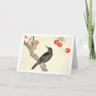 柿に烏, 抱一 Dadelpruim en Kraai, Hōitsu Kaart