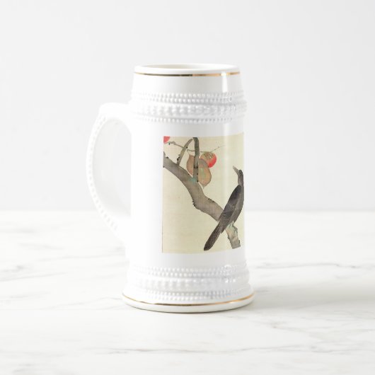 柿 に 烏, 抱 Persimmon en Crow, Hōitsu Bierpul (Voorkant links)