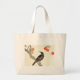 柿 に 烏, 抱 Persimmon en Crow, Hōitsu Grote Tote Bag