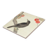 柿 に 烏, 抱 Persimmon en Crow, Hōitsu Tegeltje (Zijkant)