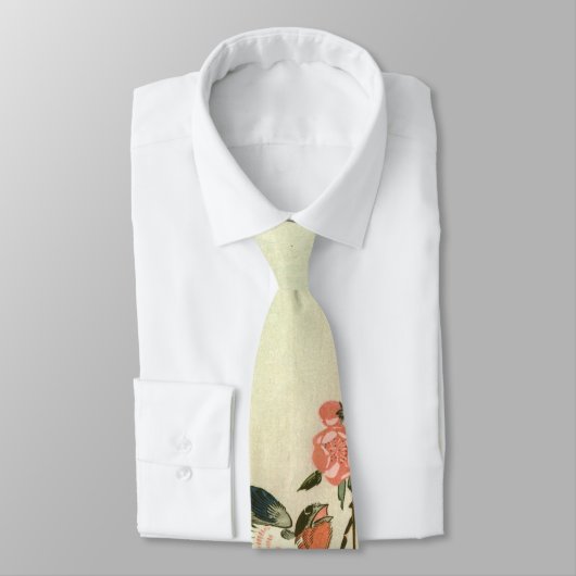 桃 花 燕, 広 Peach Blossom en Swallow, Hiroshige Stropdas (Gebonden)