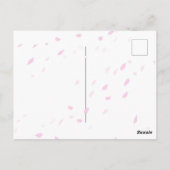 桜の花びらが舞う和風ポストカード*春のご挨拶・季節の便りに BRIEFKAART (Achterkant)