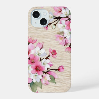 桜彩る和紙の調べ ― 和モダン花柄 iPhone 15 CASE