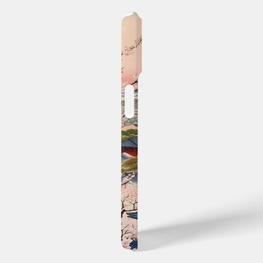 桜舞う古都 ― 和風アート Case-Mate iPhone CASE (Achterkant / Rechts)