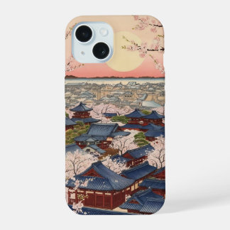 桜舞う古都 ― 和風アート iPhone 15 CASE