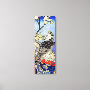 桜 ハ ブ, valk & Cherry Blossom, Hokusai, Ukiyo-e Canvas Afdruk
