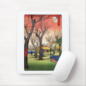 梅 の 園, 広 重 tuinkeling, Hiroshige Ukiyoe Muismat (Met muis)