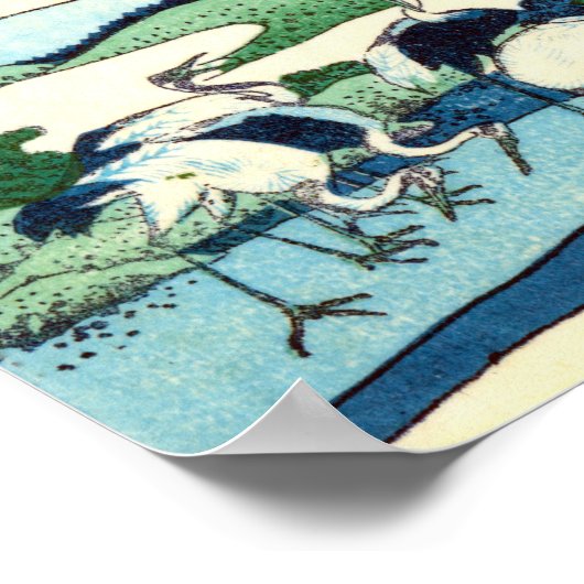 梅 沢, 北 斎 POSTER (Hoek)