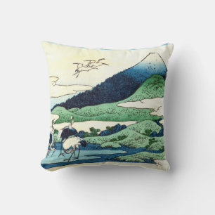 梅 沢, 北 Uitzicht Mt. Fuji uit Umezawa, Hokusai, Uki Kussen