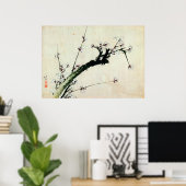 梅 花, 北 Plum Blossom, Hokusai, Ukiyo-e Poster (Thuiskantoor)