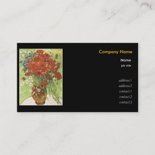 梵 高 Vincent van Gogh Visitekaartje (Voorkant)