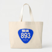 極道 893号線(ヤクザ)ー 国道 標識 GROTE TOTE BAG (Voorkant)