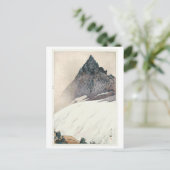 槍 ヶ 岳, Mount Yari, Hiroshi Yoshida, Woodcut Briefkaart (Staand voorkant)