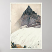 槍 ヶ 岳, Mount Yari, Hiroshi Yoshida, Woodcut Poster (Voorkant)