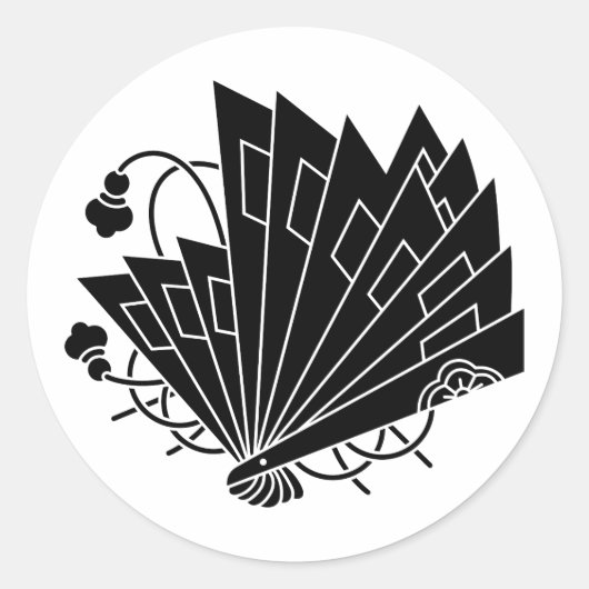 檜扇蝶 RONDE STICKER (Voorkant)